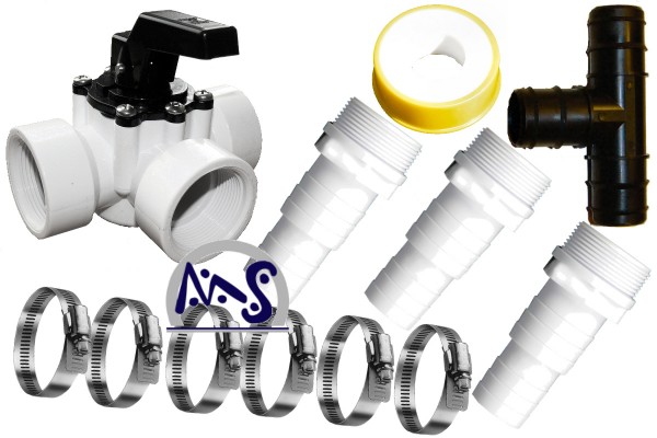 Bypass Set Solarheizung 32 mm T-Stück