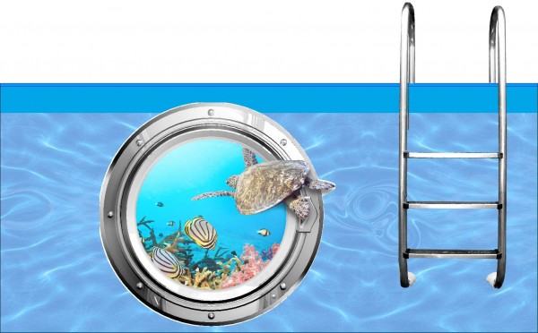 Poolaufkleber Nautic 17 H = 80 cm