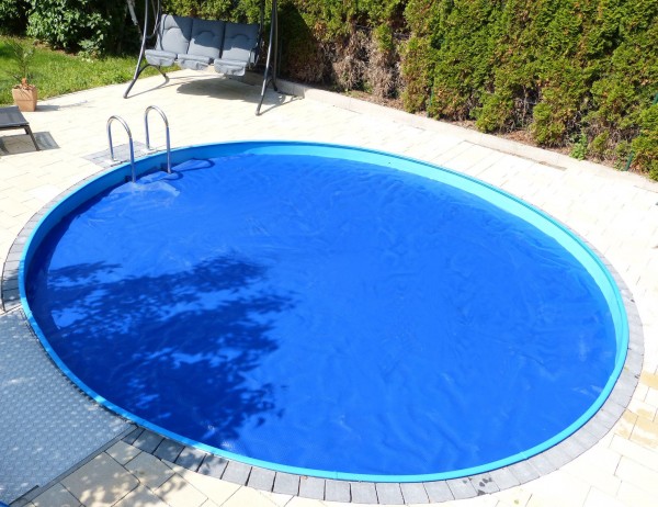 Solarfolie Blau/Blau Azuro® 400 6,4 m rund
