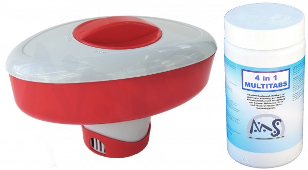 1 kg Multichlor 4 in1 + Chlordosierer Boot