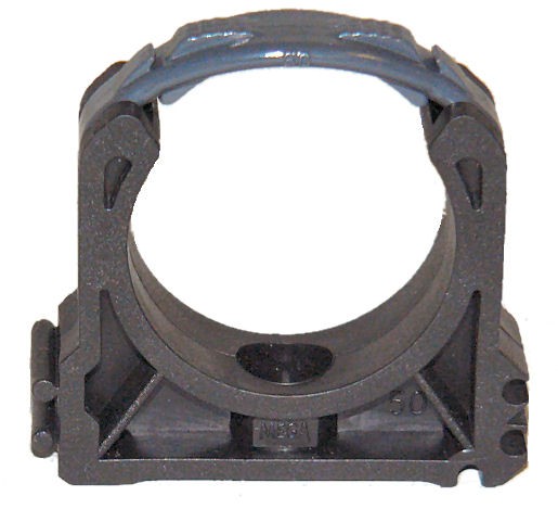 1 Stück PVC Rohrclips Rohrhalter 50 mm