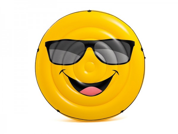 Badeinsel Luftmatratze Smiley