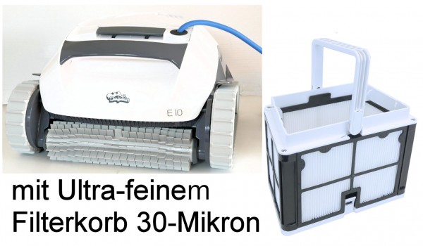 Dolphin E10 Poolsauger mit Ultra-feinem Filterkorb