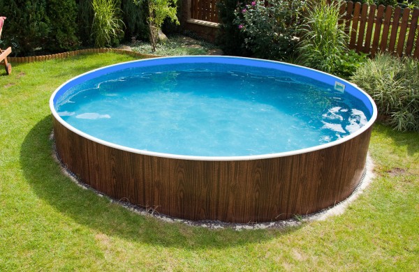 Schwimmbecken Holzoptik Pool 3,60 x 0,90 m