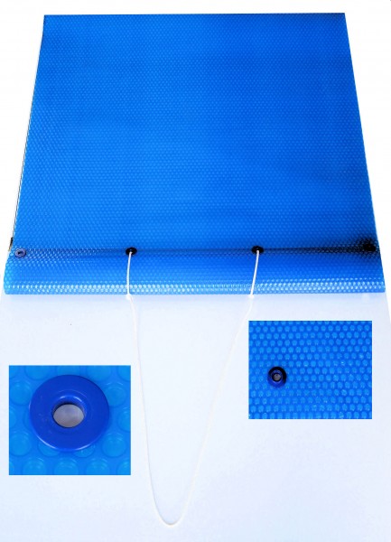 Solarplane mit Ösen rechteckig 400µm